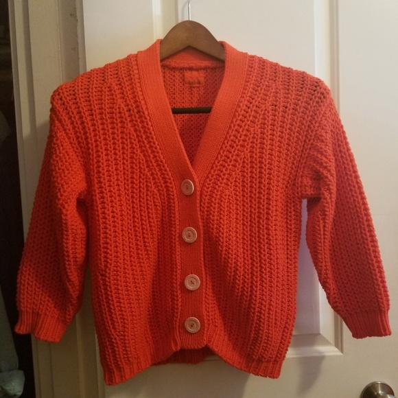 Mini Cardigan In Summer Flame 